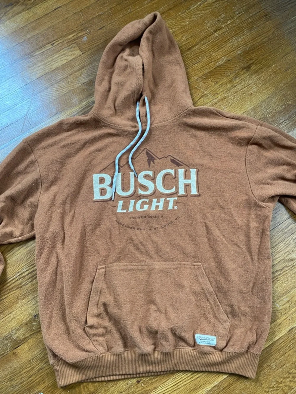 Men's Brown Logo Hoodie Sweatshirt